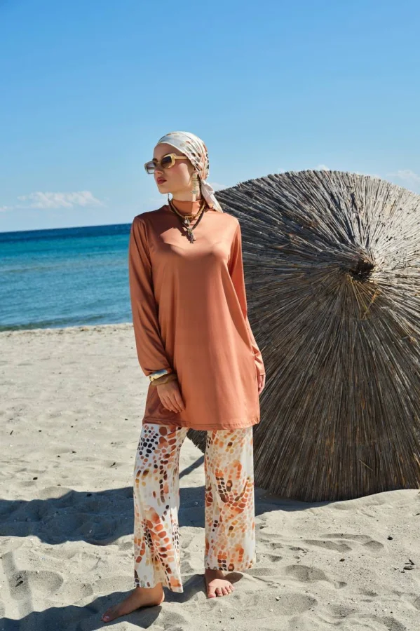 Burkini Silenya Imprimé Cannelle | CasaZaz