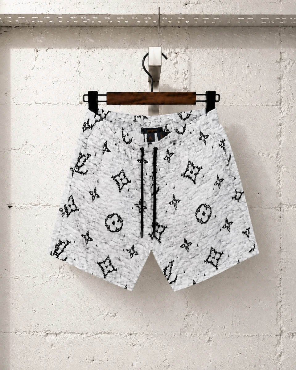 Louis Vuitton Printed Swimming Short White | 