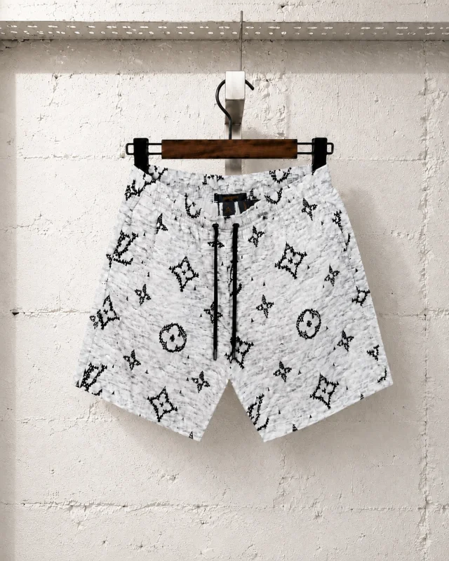 Louis Vuitton Printed Swimming Short White | 