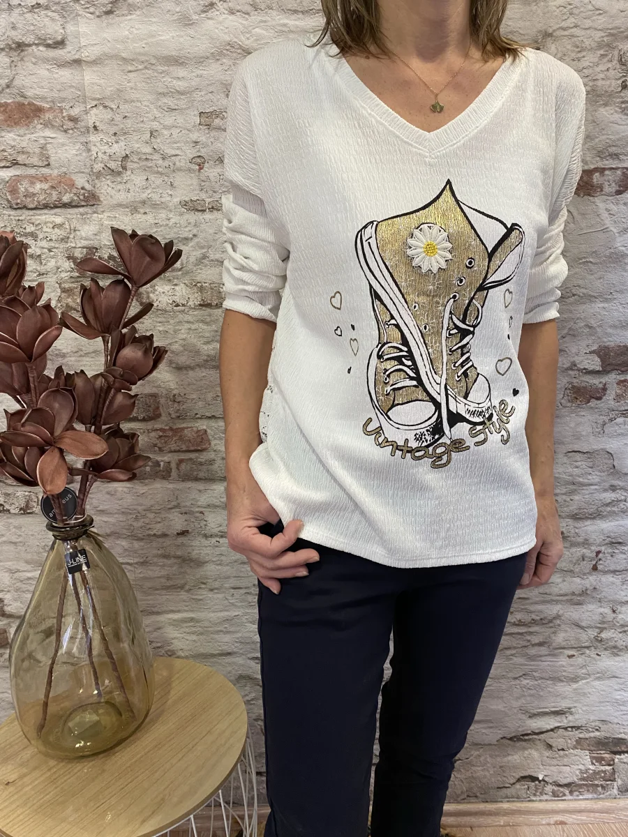 Top baskets dentelle | Jus de coco 